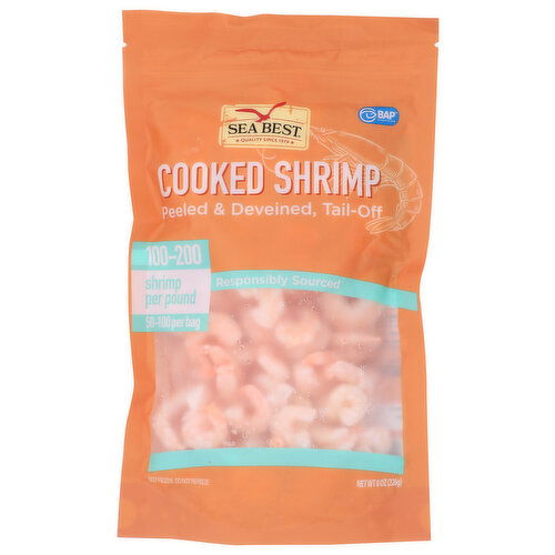 Sea Best Salad Shrimp, Cooked - 8 Ounce
