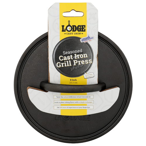 Lodge Cast Iron Seasoned Grill Press - 1 Each
