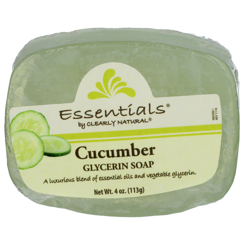 Essentials By Clearly Natural Cucumber Glycerin Soap - 4 Ounce