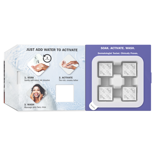 Olay Cleansing Melts + Retinol Face Cleanser, Water-Activated Wash Cleans, Tones, And Refreshes Skin - 32 Count