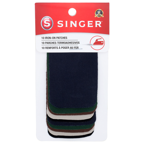 Singer Iron-On Patches - 10 Count