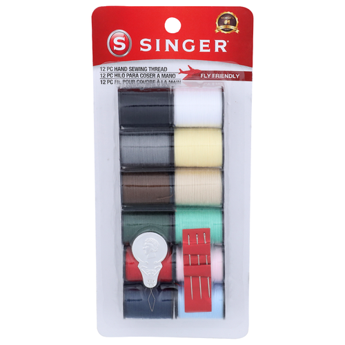 Singer Hand Sewing Thread - 12 Count