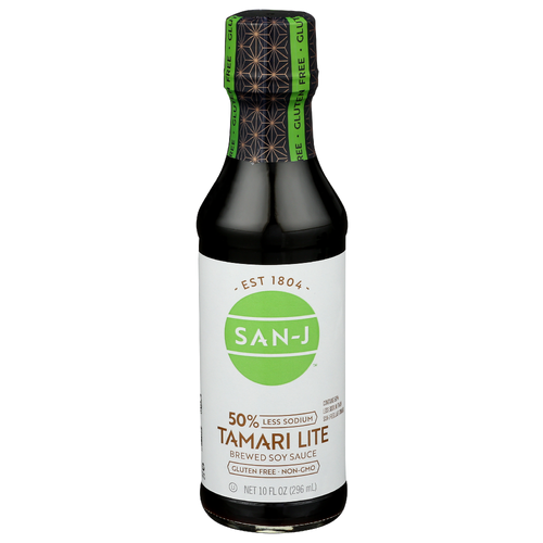 San-J Tamari Lite 50% Less Sodium Gluten Free Soy Sauce - 10 Fluid Ounce