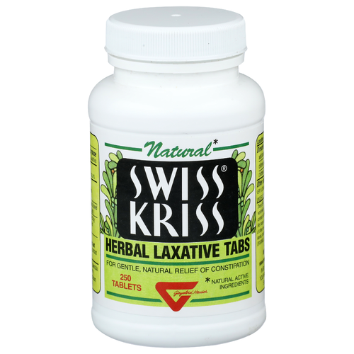 Swiss Kriss Herbal Laxative Tabs - 250 Count