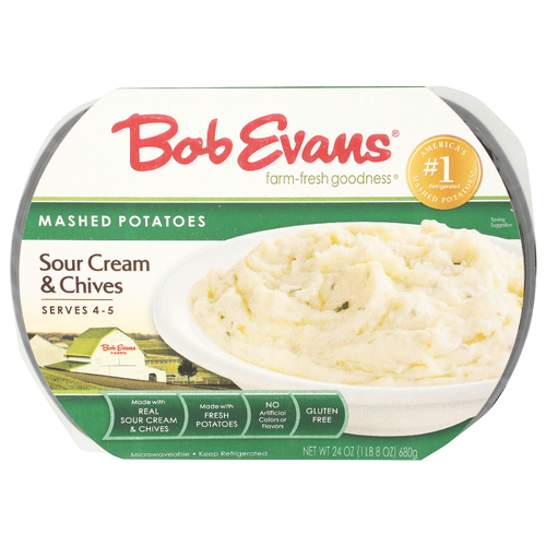 BOB EVANS Sour Cream & Chives Mashed Potatoes - 24 Ounce