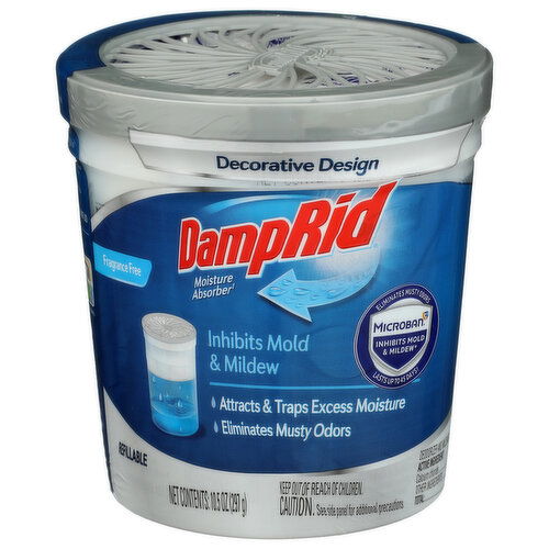 DAMPRID Fragrance Free Moisture Absorber - 10.5 Ounce