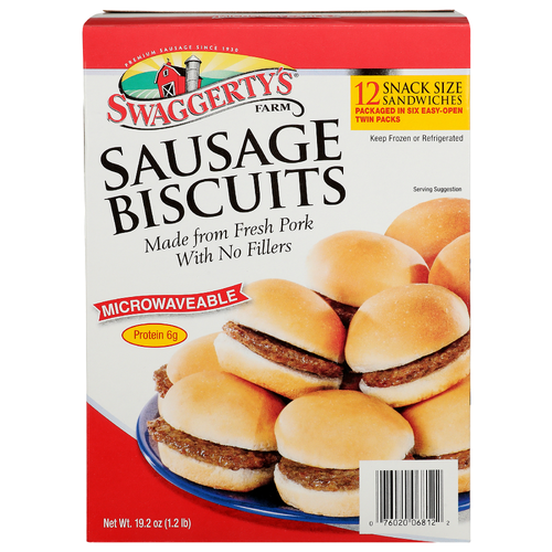 Swaggerty's Farm Sausage Biscuits - 1.6 Ounce - 12 Count