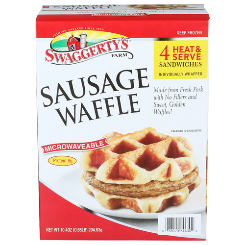 Swaggerty's Farm Sausage Waffle - 2.6 Ounce - 4 Count