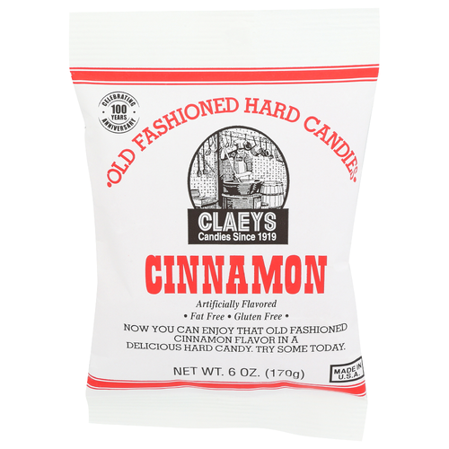 Claeys Cinnamon Old Fashioned Hard Candies - 6 Ounce