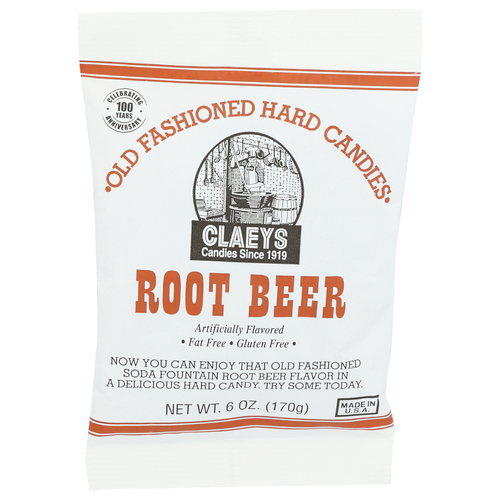Claeys Root Beer Hard Candy - 6 Ounce
