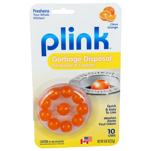 Plink Citrus Orange Fresher & Cleaner Garbage Disposal - 0.081 Ounce - 10 Count