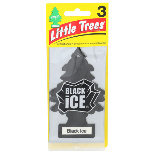 Little Trees Black Ice Air Fresheners - 3 Count