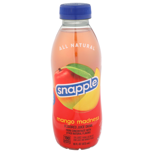 Snapple Flavored Juice Drink Mango Madness - 16 Fluid Ounce