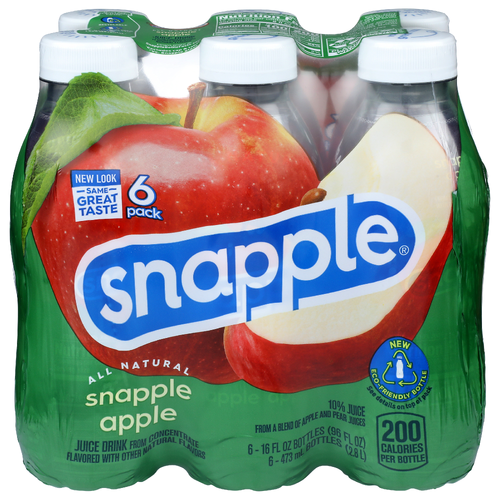 Snapple Apple Juice Drink - 16 Fluid Ounce - 6 Count