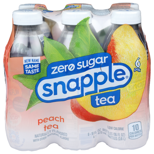 Snapple Peach Tea - 16 Fluid Ounce - 6 Count