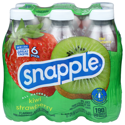 Snapple Kiwi Strawberry Flavored Juice Drink - 16 Fluid Ounce - 6 Count