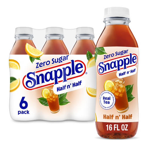 Snapple Zero Sugar Half 'n Lemonade Tea - 2.667 Fluid Ounce - 6 Count