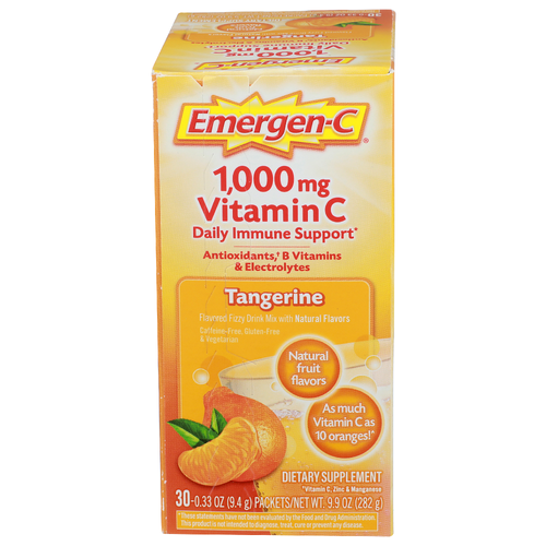 Emergen-C Tangerine Flavored Fizzy Drink Mix - 0.33 Ounce - 30 Count