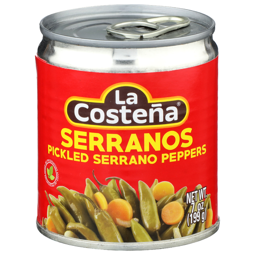 La Costena Pickled Serrano Peppers - 7 Ounce