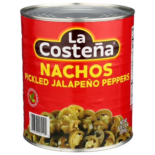 La Costena Nachos Pickled Jalapeno Peppers - 98.7 Ounce
