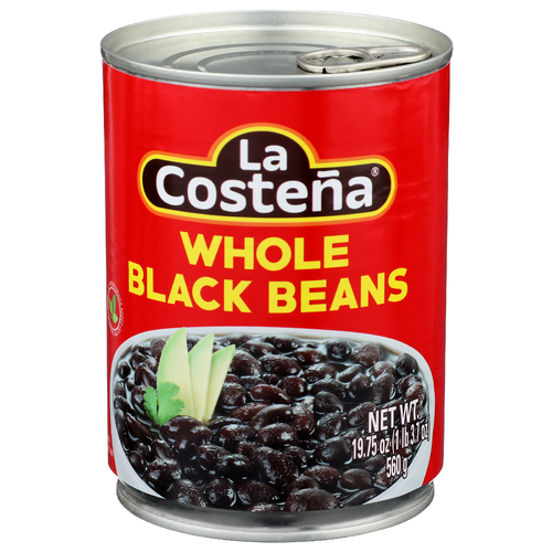 La Costena Whole Black Beans - 19.75 Ounce