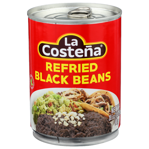 La Costena Refried Black Beans - 20.5 Ounce
