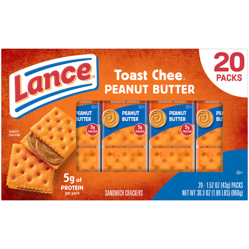 Lance Peanut Butter Sandwich Crackers - 30.3 Ounce Image 1 of 2