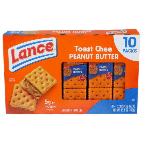 Lance Toast Chee Peanut Butter - 1.51 Ounce - 10 Count Image 1 of 4