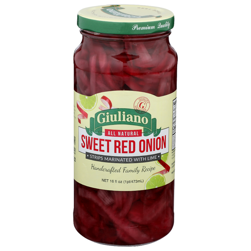 Giuliano Sweet Red Onion - 16 Fluid Ounce
