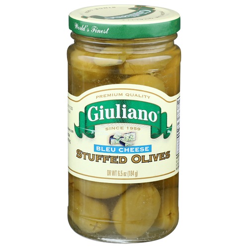 Giuliano Blue Cheese Stuffed Olives - 6.5 Ounce
