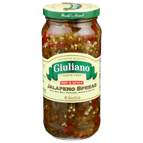 Giuliano Hot & Spicy Jalapeno Spread - 16 Fluid Ounce