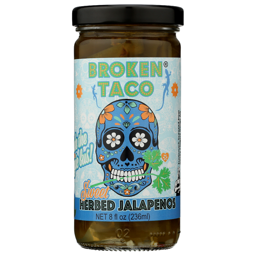 Broken Taco Jalapenos Swt Herb Slcd - 8 Fluid Ounce