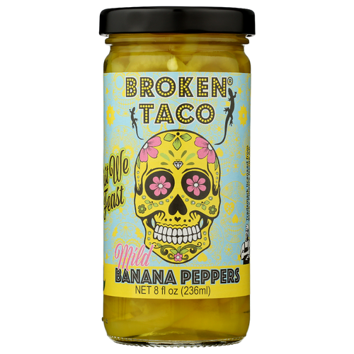 Broken Taco Peppers Banana Mild Slcd - 8 Fluid Ounce