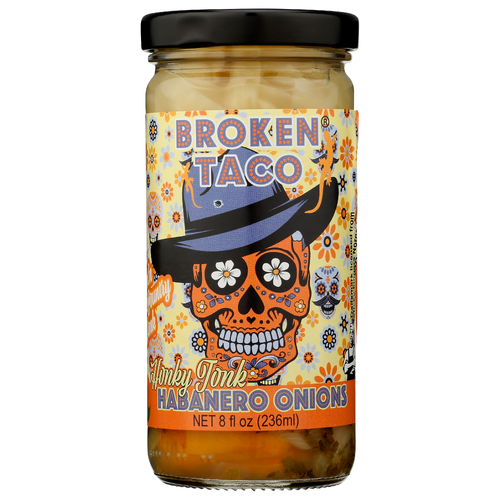 Broken Taco Onions Habanero Honky Tnk - 8 Fluid Ounce