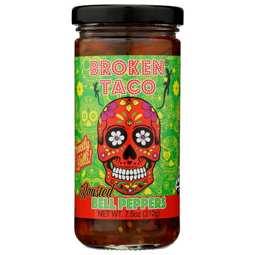 Broken Taco Peppers Bell Red Grn Rstd - 7.5 Ounce