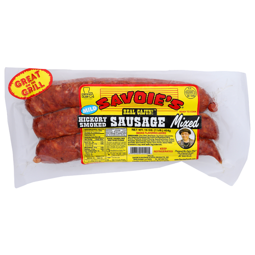 Savoie's Hickory Smoked Mixed Real Cajun! Sausage - 16 Ounce