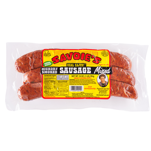Savoie's Green Onion Cajun Smoked Sausage - 16 Ounce