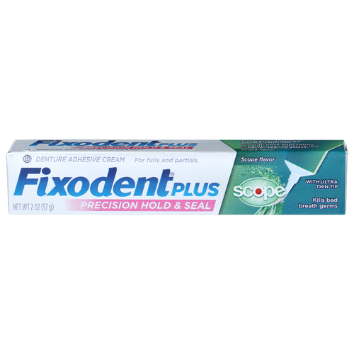 Fixodent Plus Scope Flavor Denture Adhesive Cream - 2 Ounce