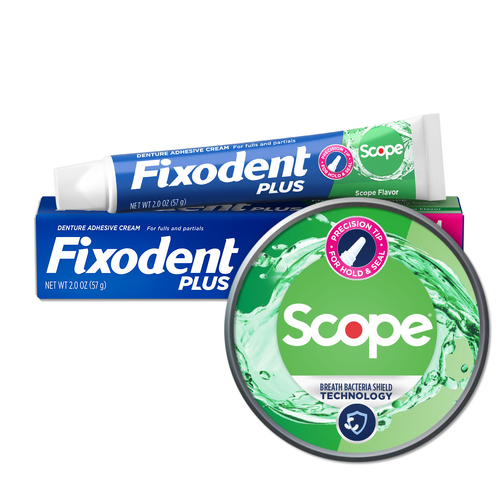 Fixodent Plus Scope Flavor Denture Adhesive Cream - 2 Ounce Image 1 of 3