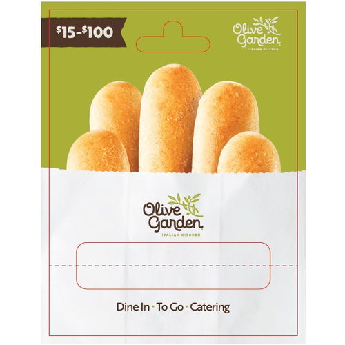 Olive Garden $15 - $100 Gift Card - 1 Each
