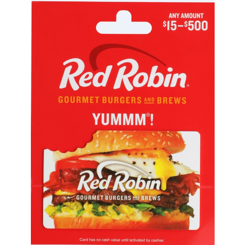 Red Robin Restaurants $5-500 - 1 Each