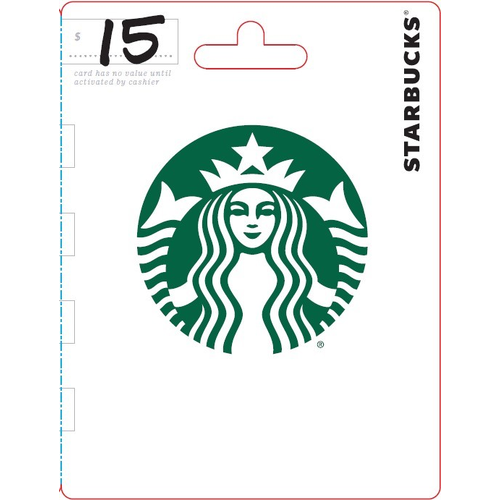 Starbucks $15 - 1 Each
