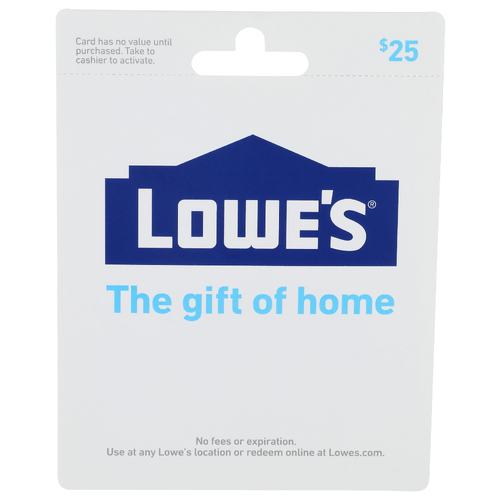 Lowe's $25 Gift Card $25 - 1 Each