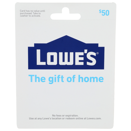 Lowe's Gift Card - 1 Each