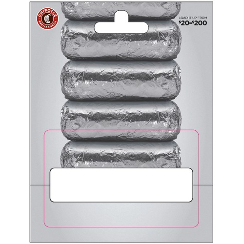 Chipotle Mexican Grill $20-200 - 1 Each