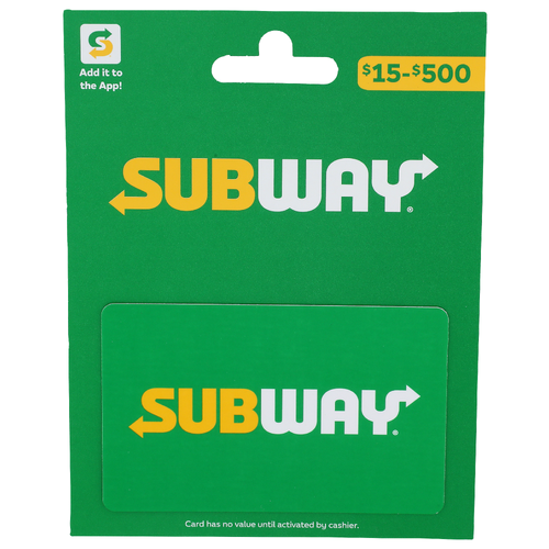 Subway Card - 1 Each