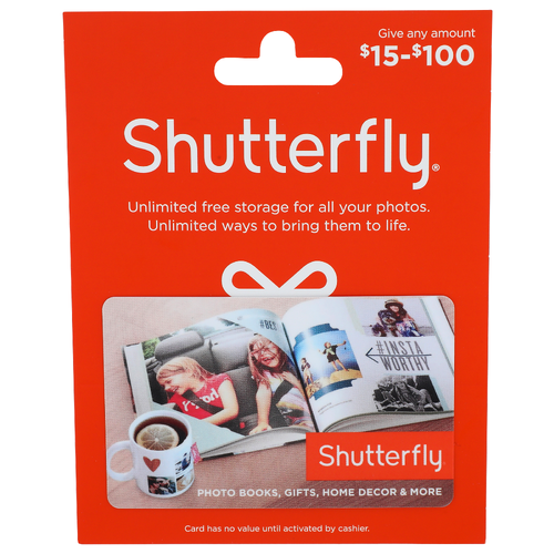 Shutterfly Gift Card - 1 Each