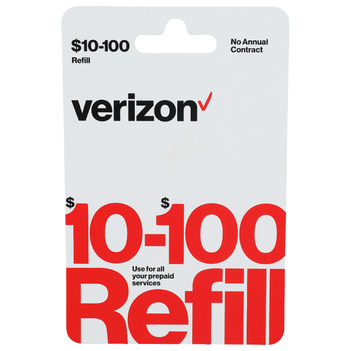 Verizon $10-100 Refill Gift Card $10-100 - 1 Each