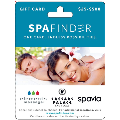 Spafinder (US) $25-500 Spa Gift Card - 1 Each