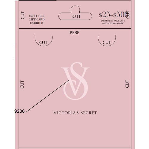 VICTORIA's Secret $25-500 - 1 Each